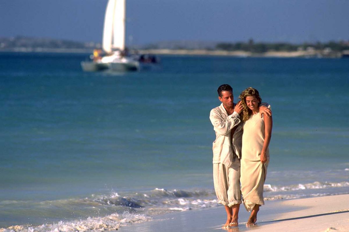 Innamorati sulla spiaggia di Aruba