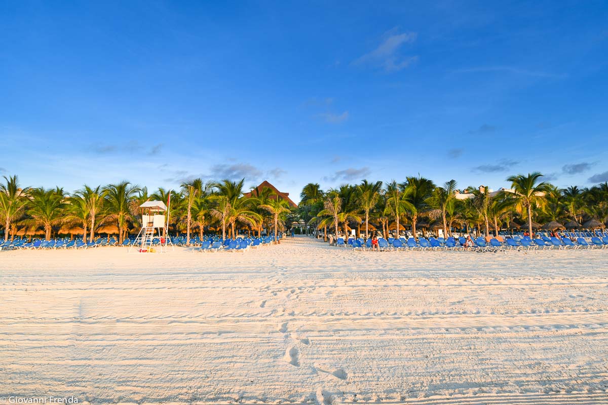 Spiaggia riviera maya playacar messico